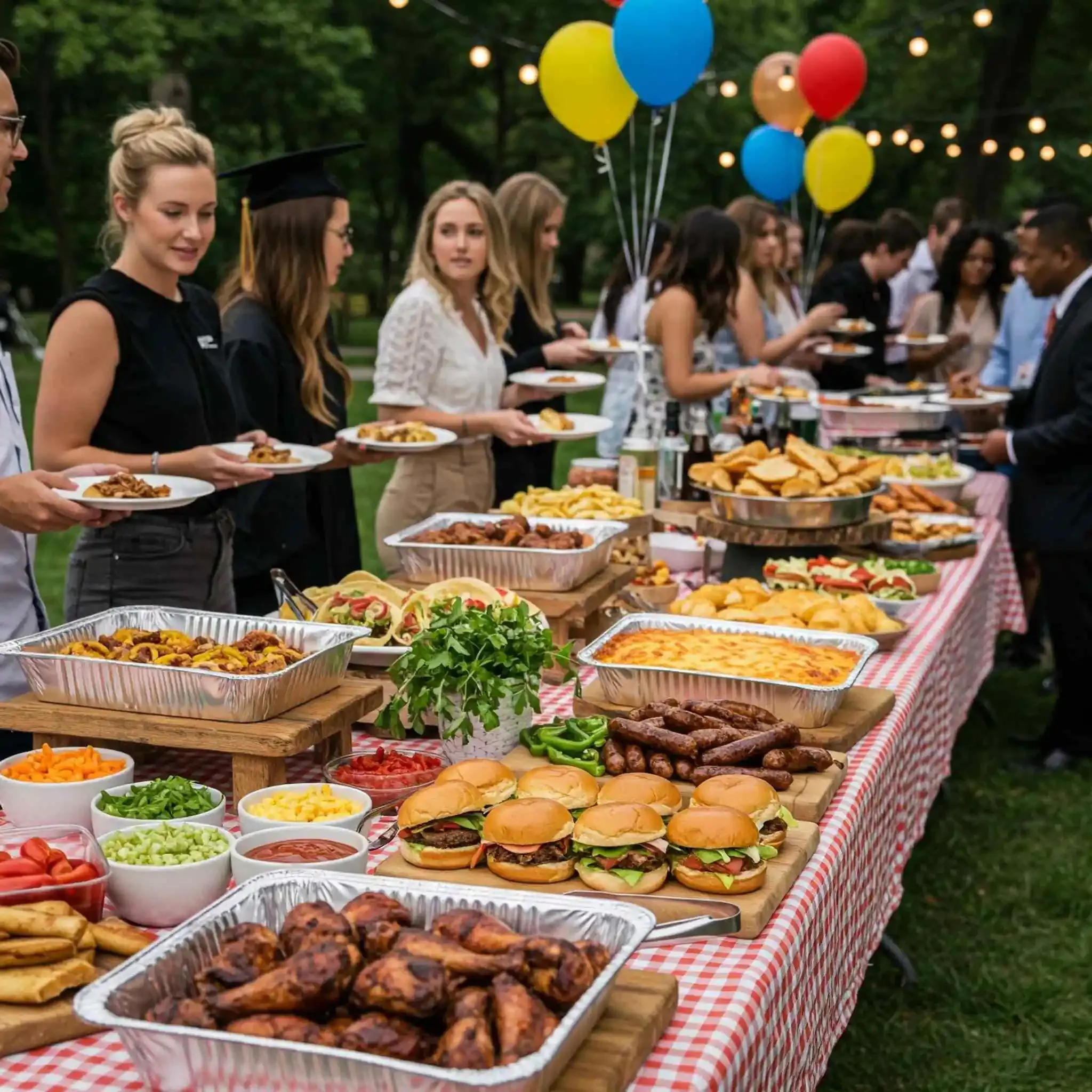 Graduation Party Food Ideas for Large Crowd