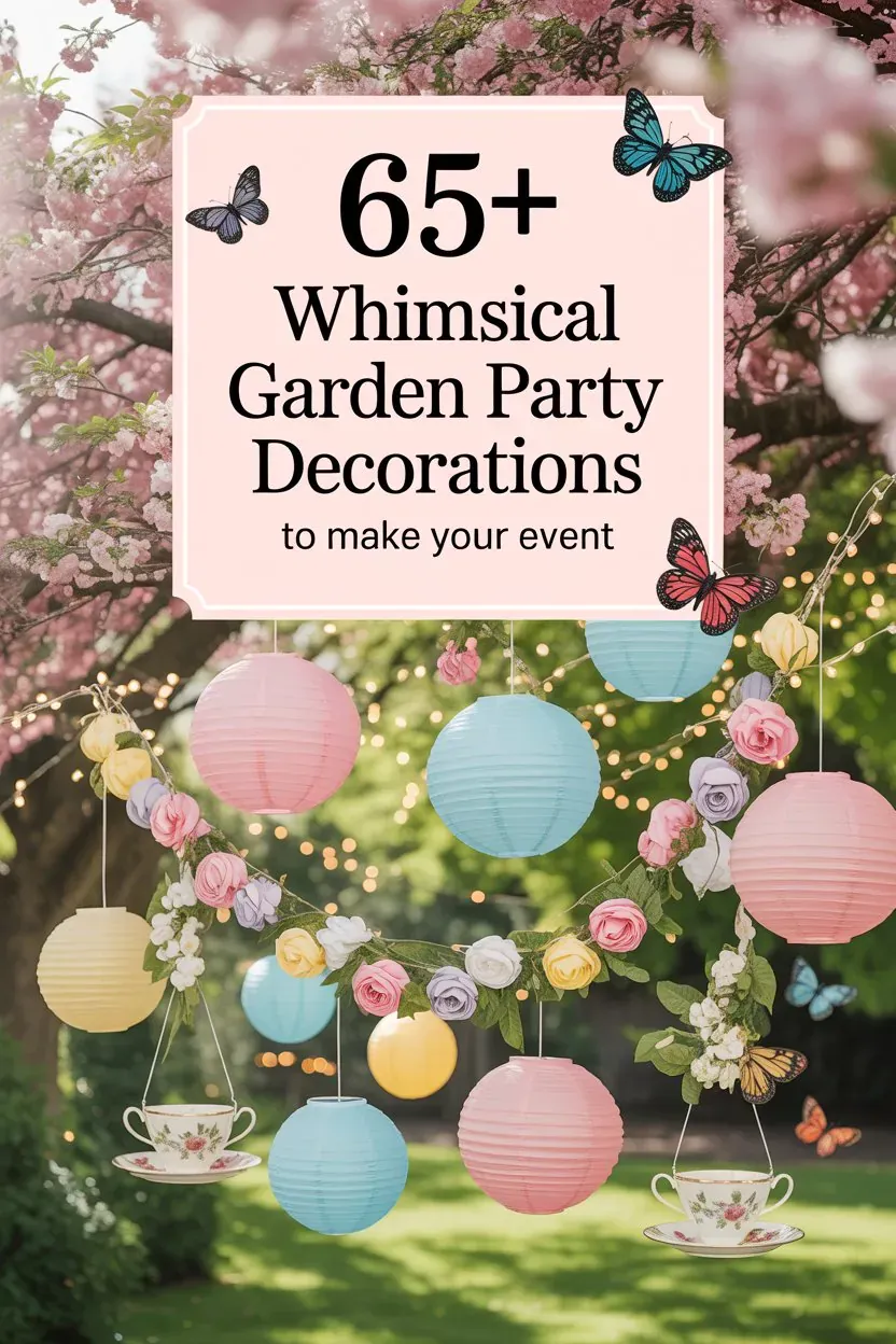 65+ Whimsical Garden Party Decorations to Make Your Event