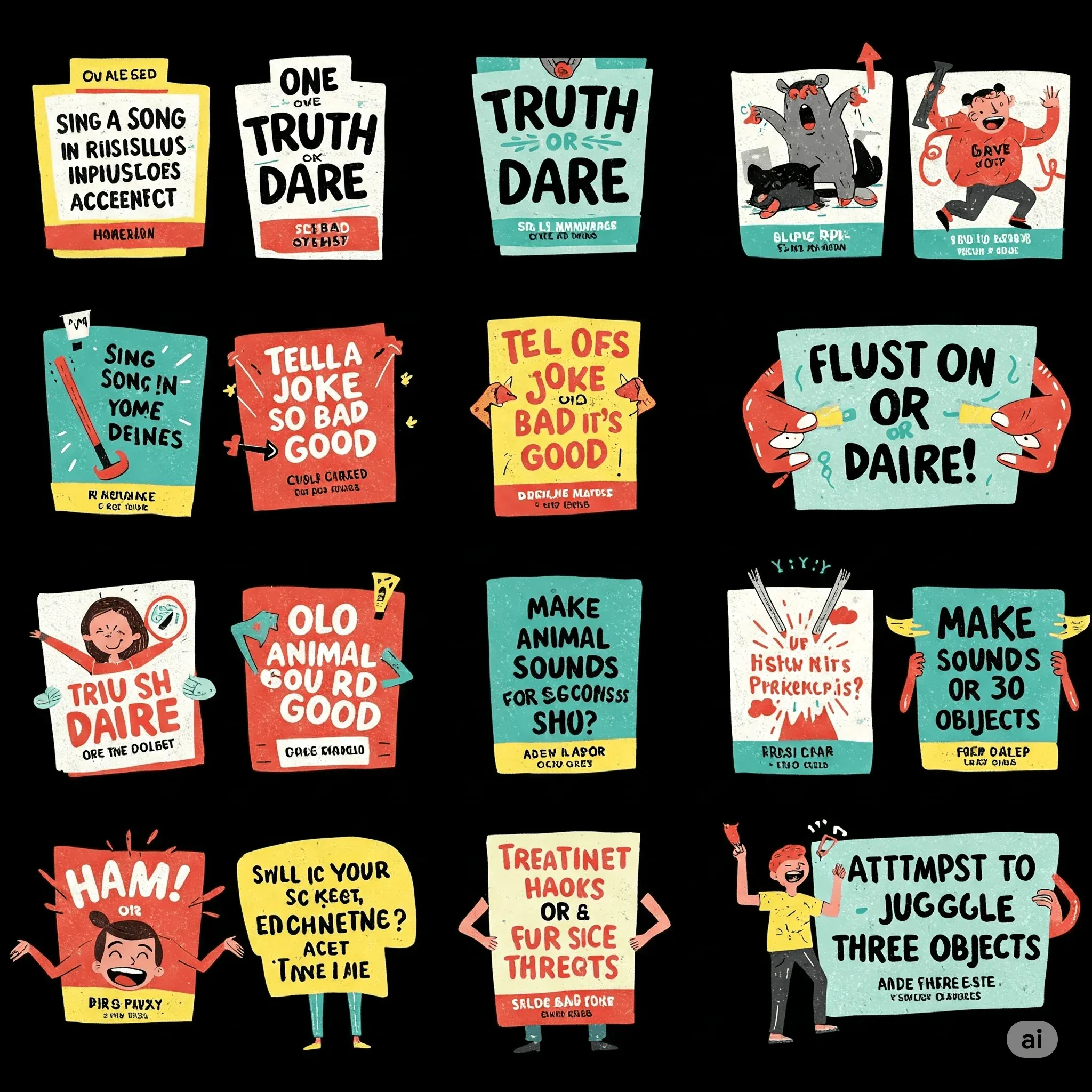 Funny and Creative Dares for Truth or Dare