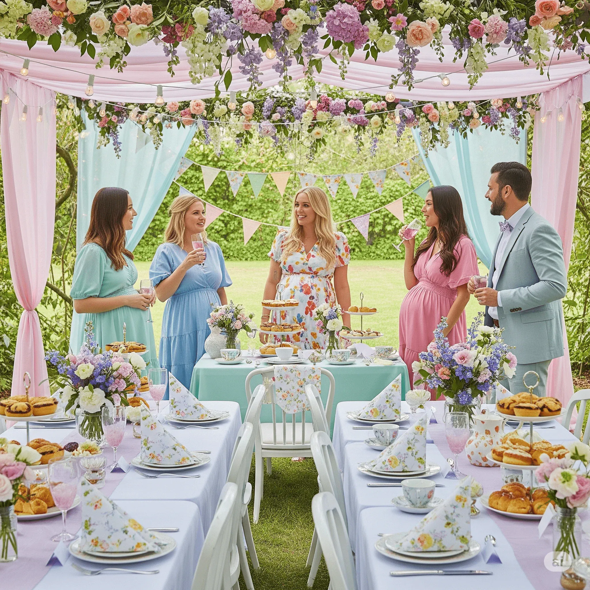 Garden Party Baby Shower Ideas Floral Magic & Pretty Touches