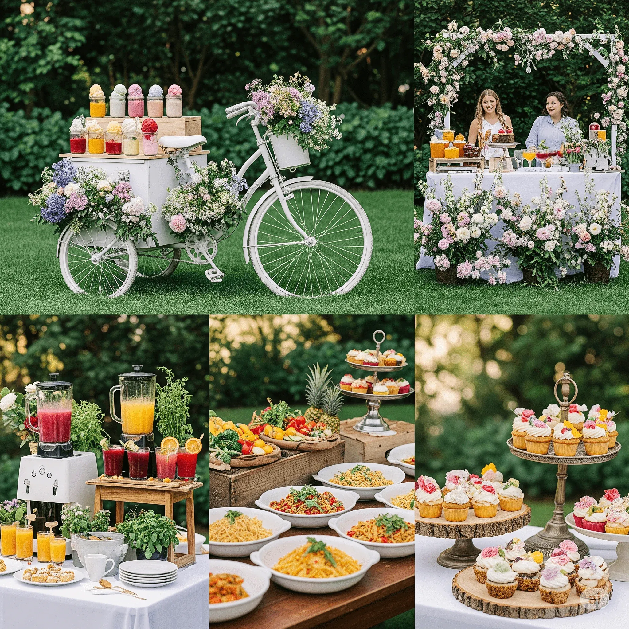 Garden-Theme Food & Drink Stations.