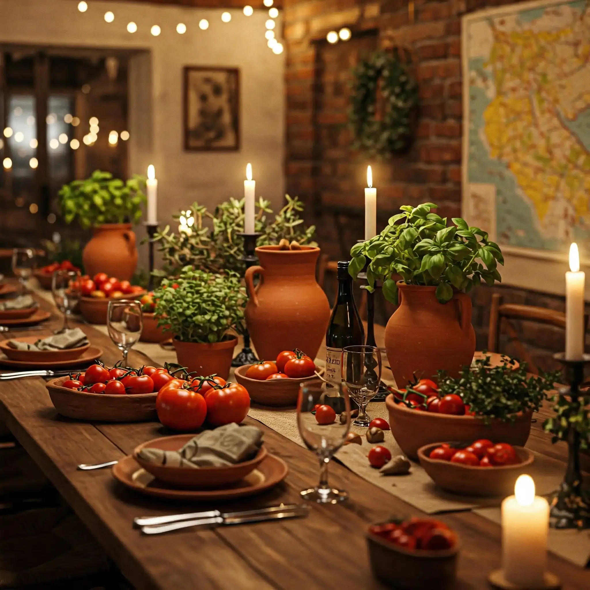 Italian Dinner Party Decorations Rustic Italian Charm