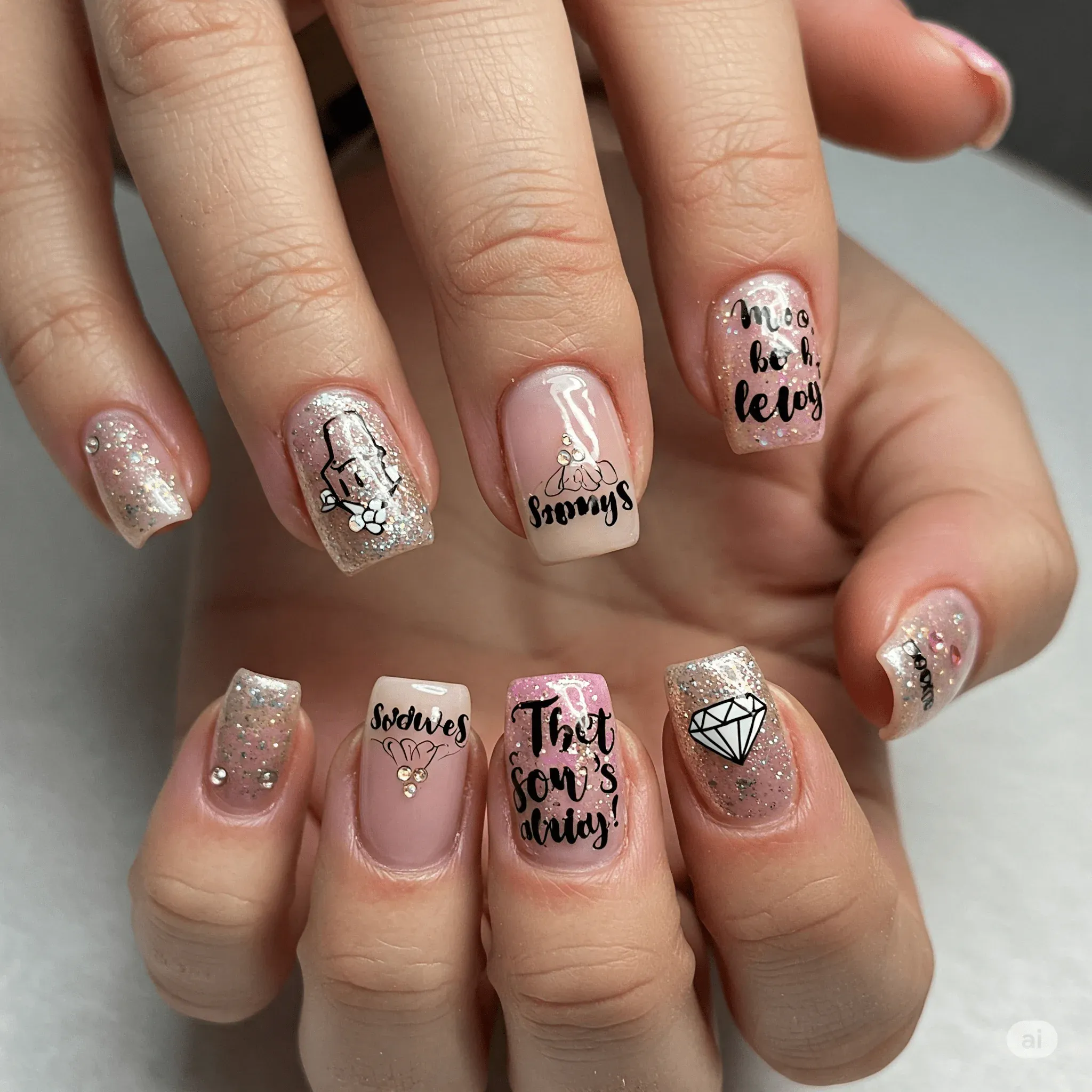 Matching Your Outfit & Theme For Bachelorette Party Nails