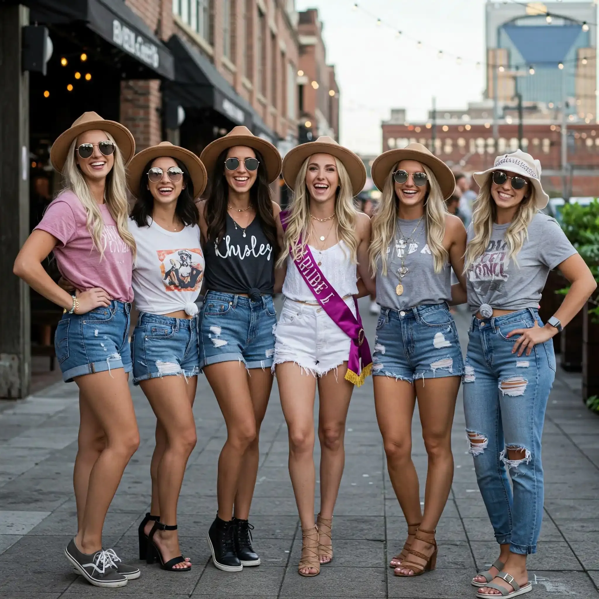 Nashville Bachelorette Party Outfit Coordinated Group Ideas