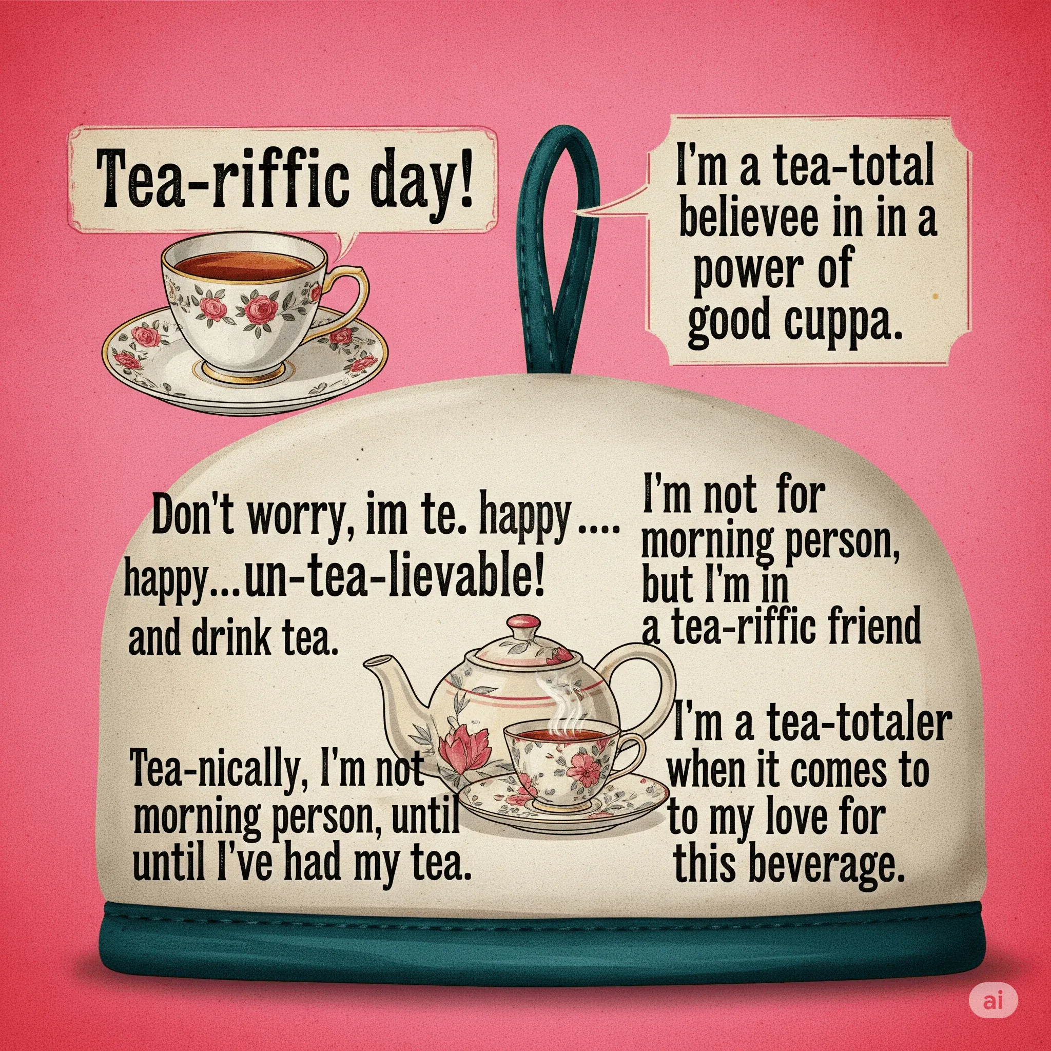 Humorous & Punny Tea Captions
