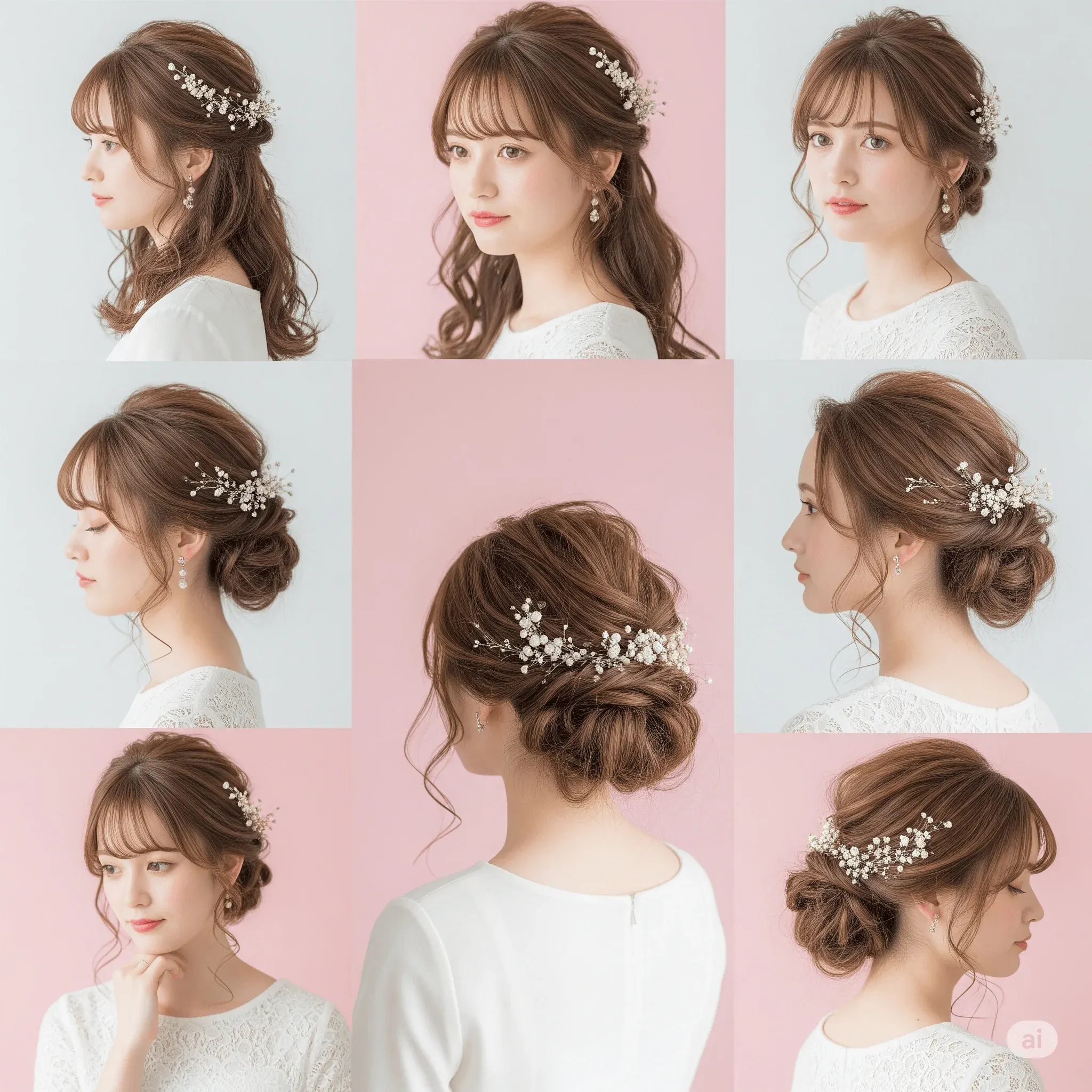 Chic Short Bridal Party Hairstyles
