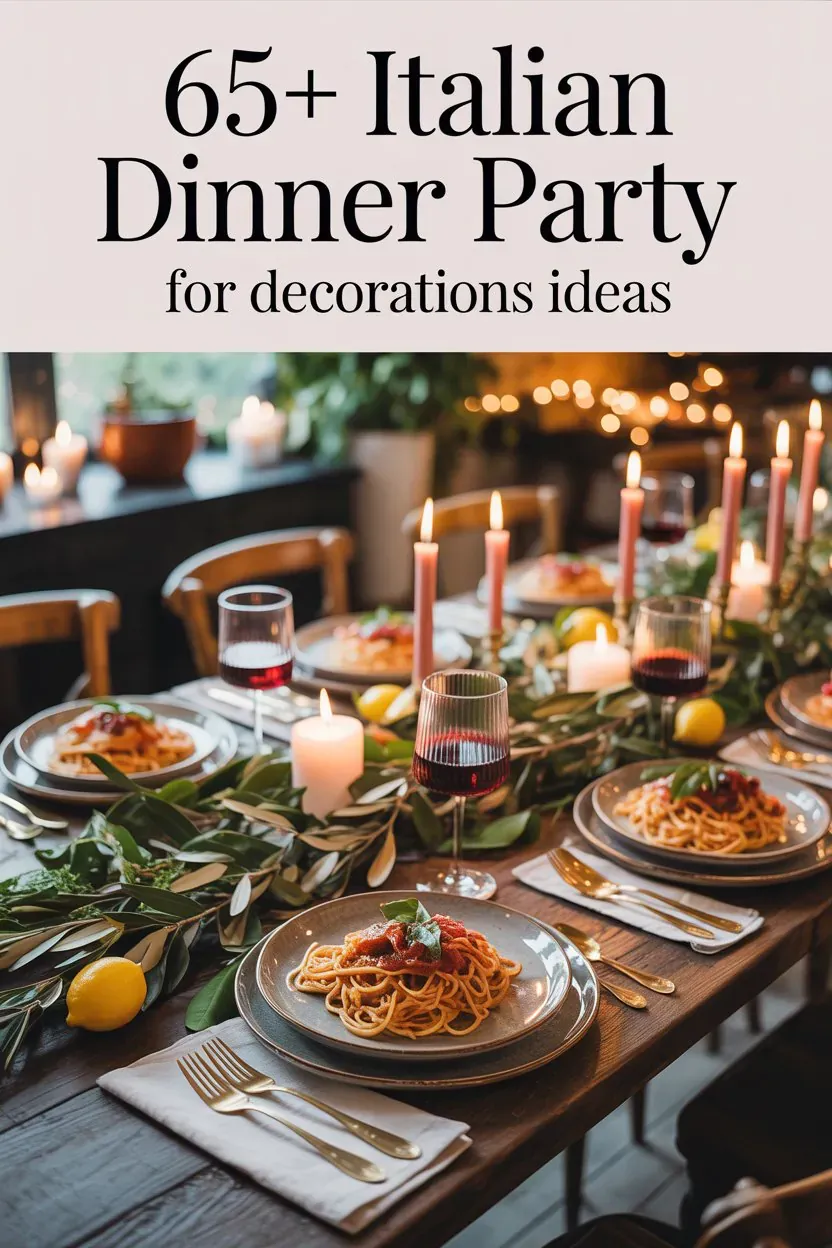 Italian Dinner Party Decorations Ideas