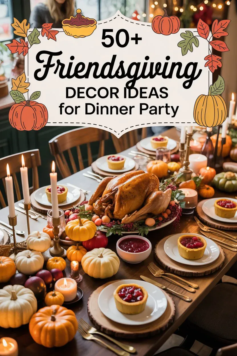 Friendsgiving Dinner party Decor