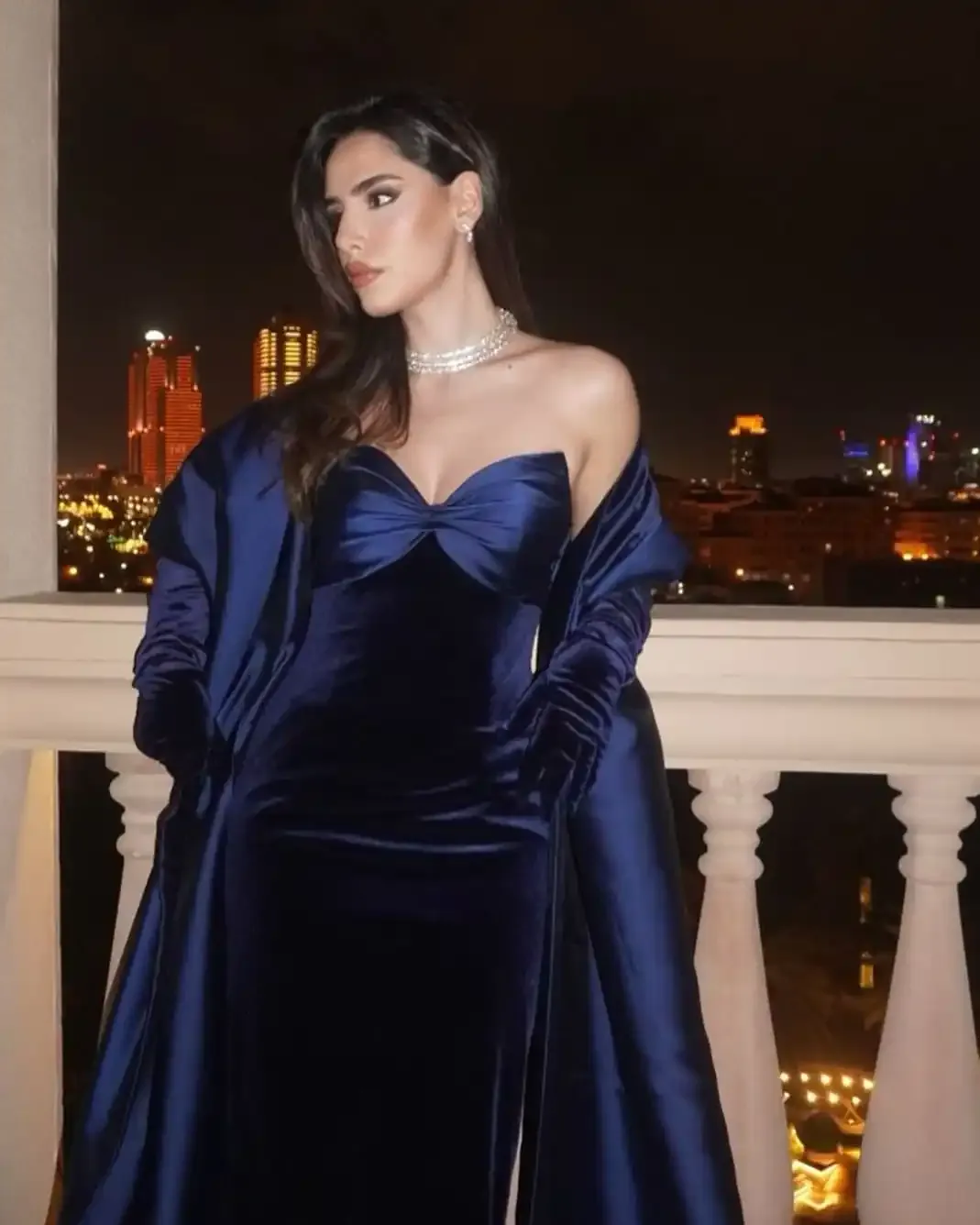 Velvet Cape Dress