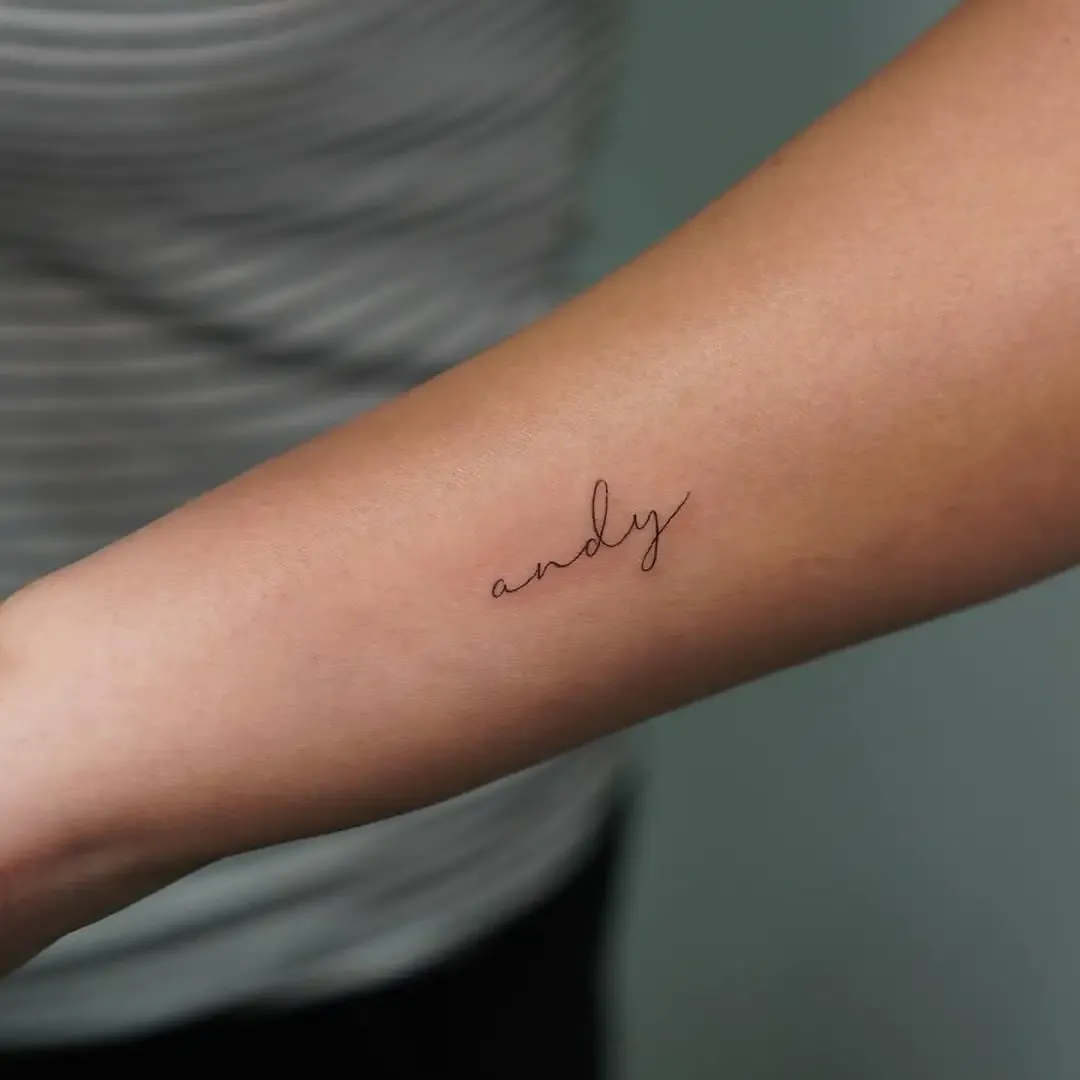 One Word Tattoo Women