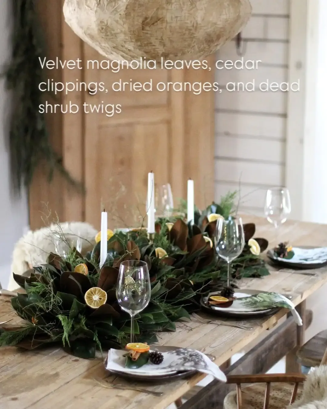 Pine Branch Candle Rings