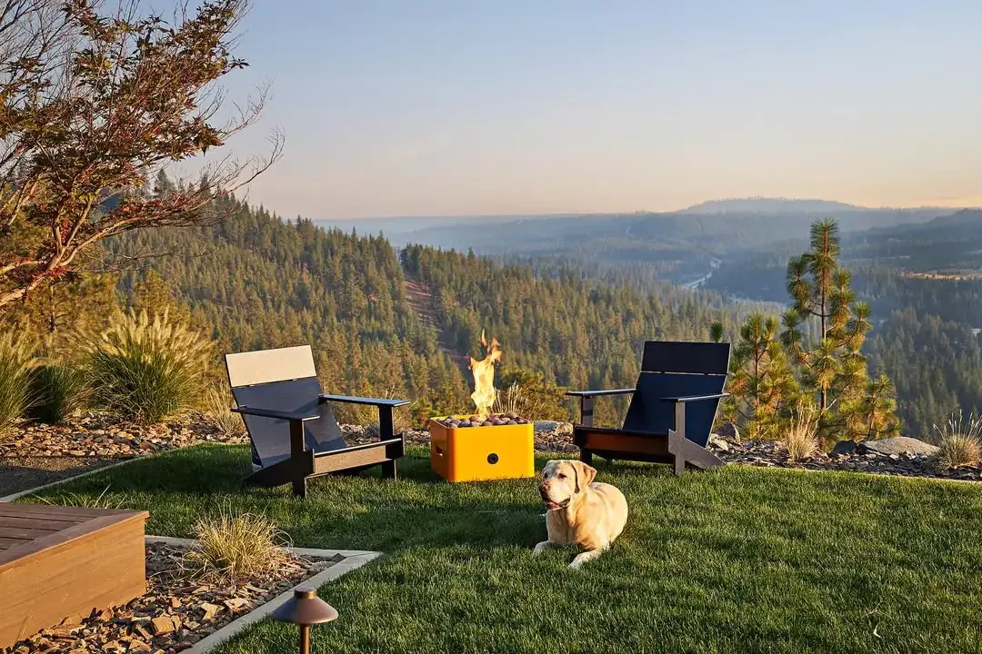 Portable metal tub fire pit