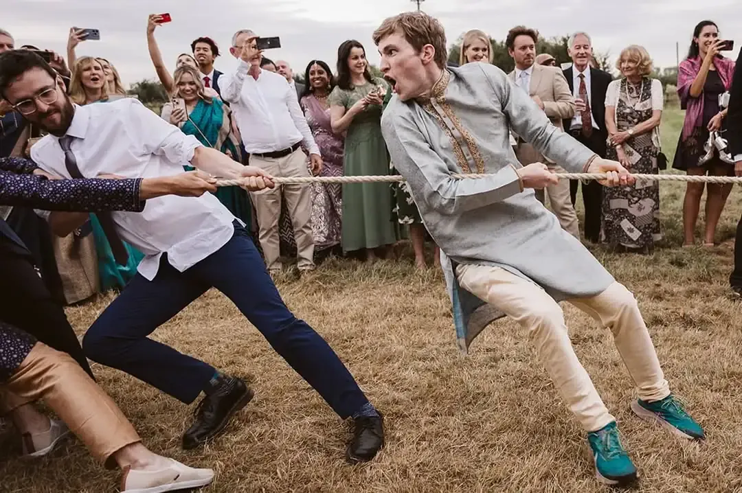 Pink vs. Blue tug-of-war