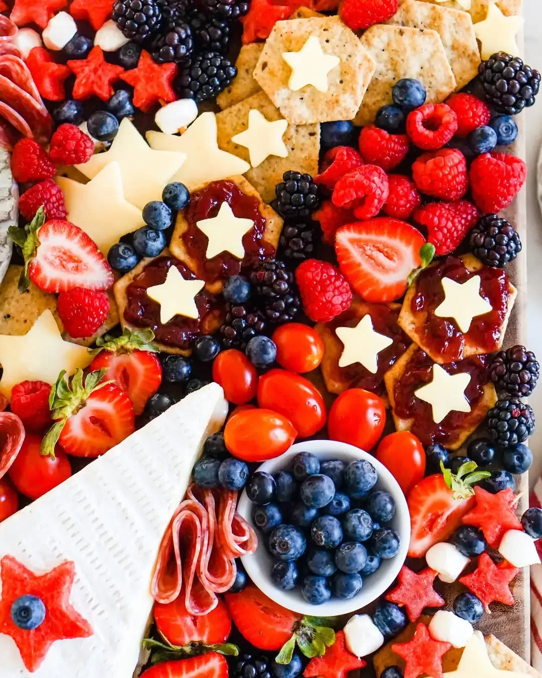 Cheese star cut-outs