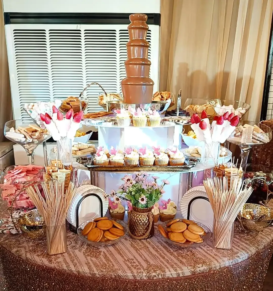 Chocolate fondue fountain
