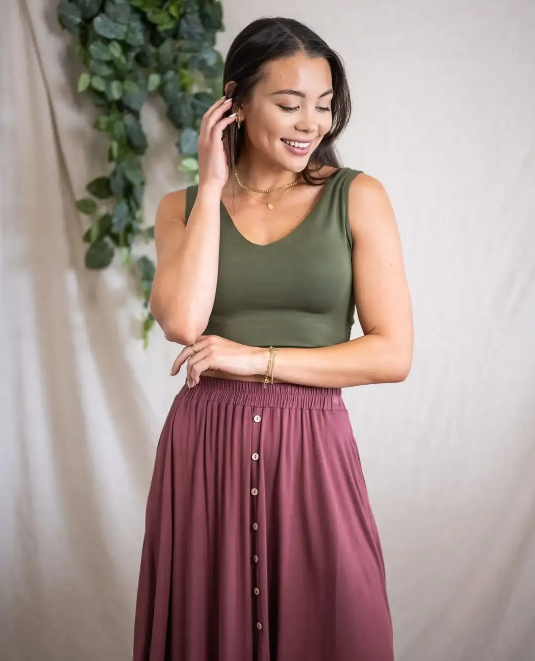 Midi Skirt + Tank Top