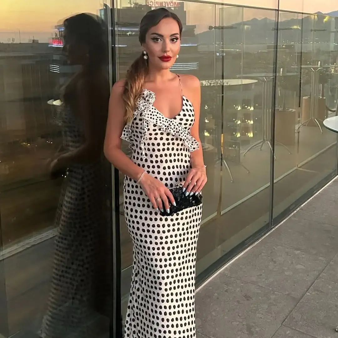 Polka Dot Ruffle Dress