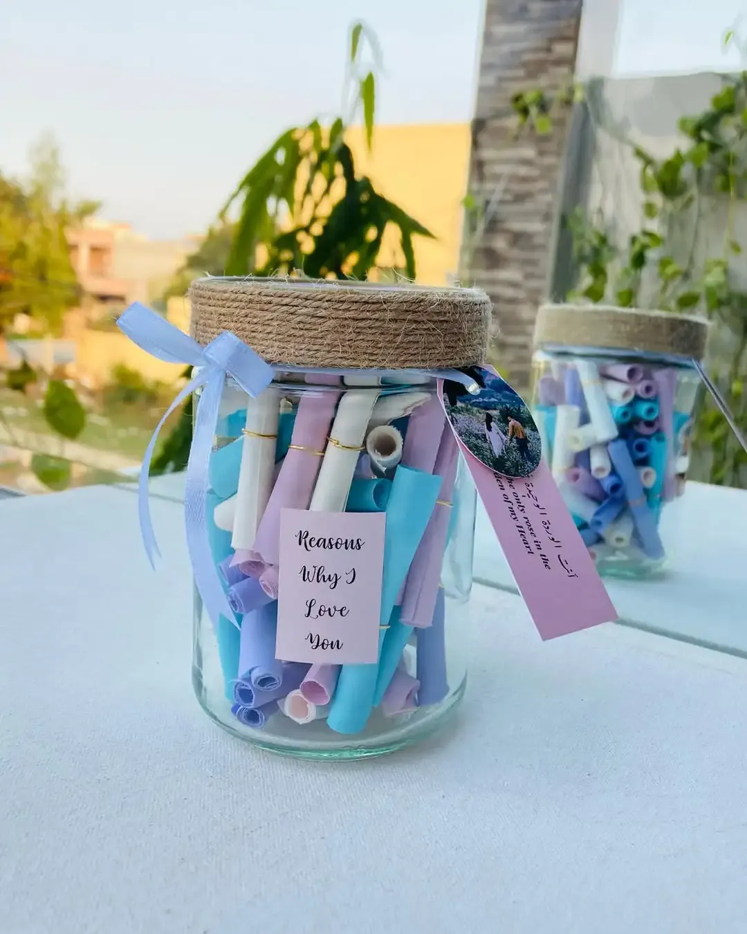 Handmade Memory Jar (filled with happy notes)