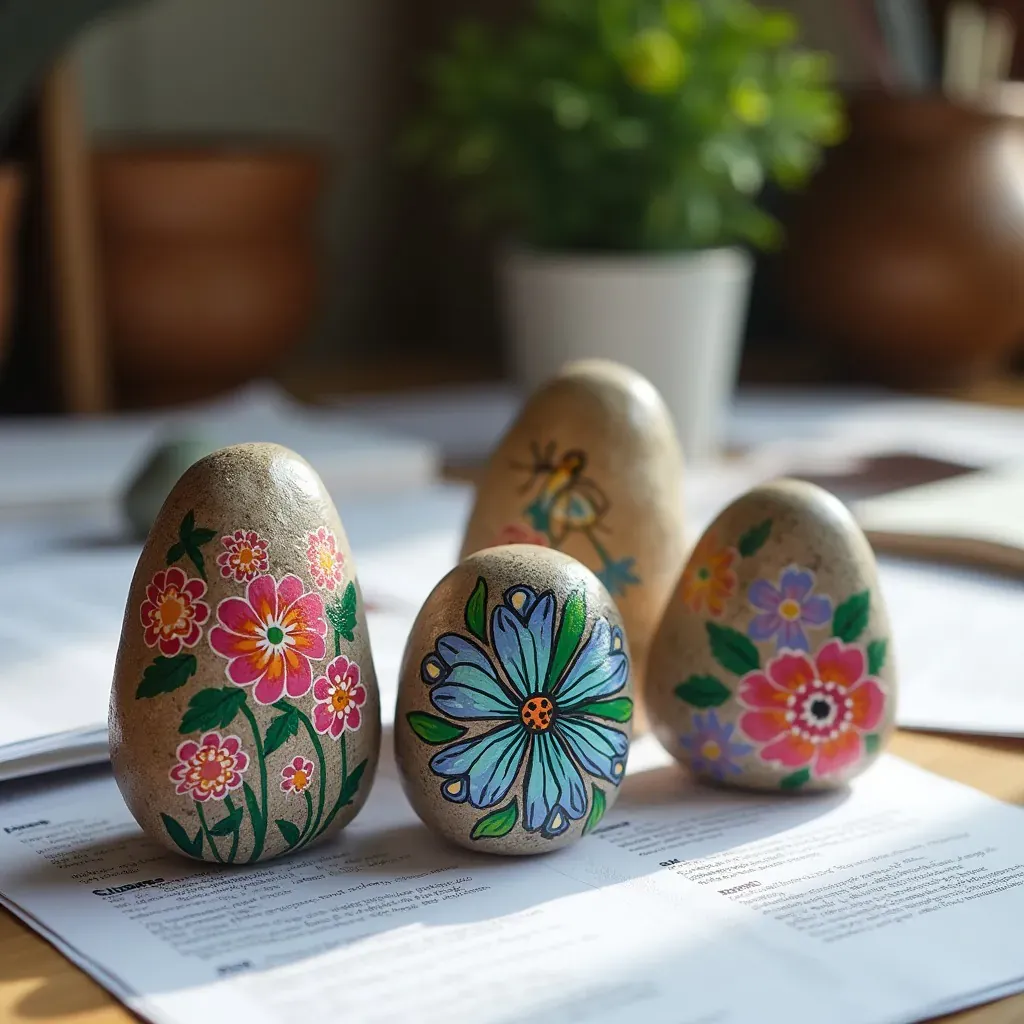 Painted Rock Paperweights 🎨