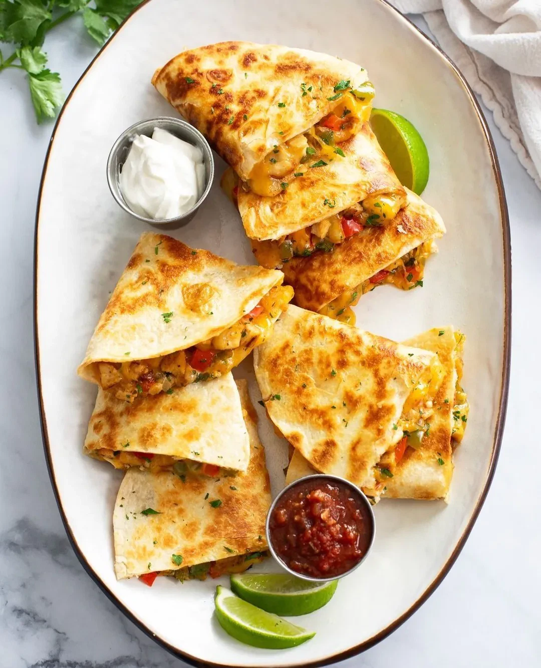 Baked Chicken Quesadillas