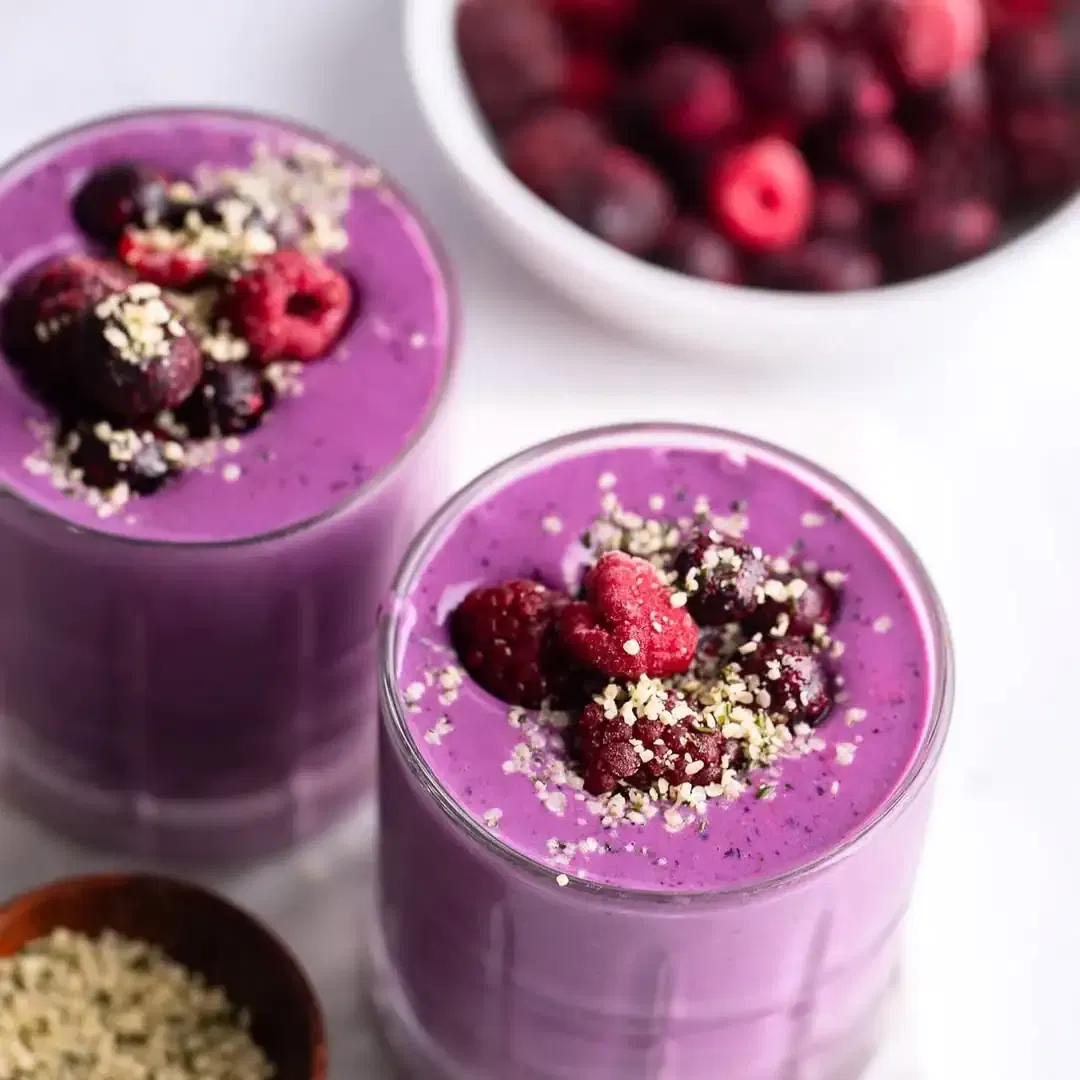 Berry Vanilla Protein Smoothie