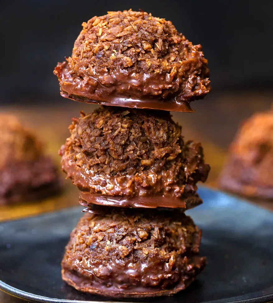 Chocolate Coconut Macaroons
