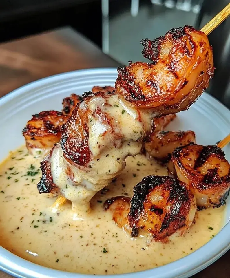 Garlic Butter Shrimp Skewers