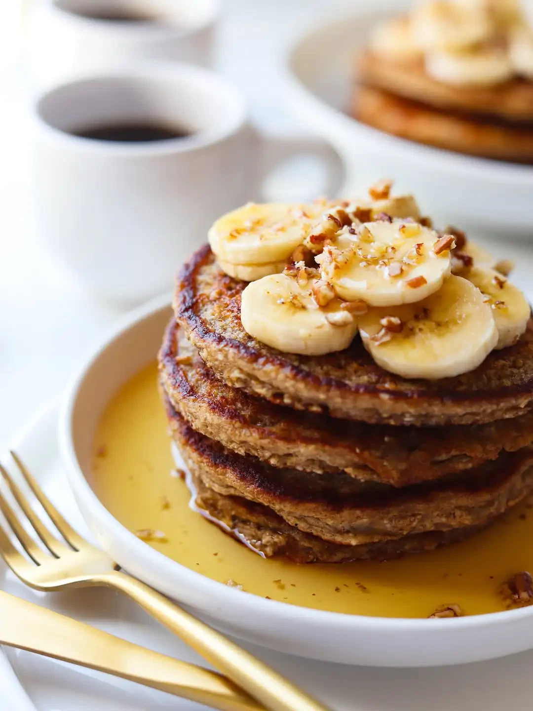 Oat Banana Pancakes