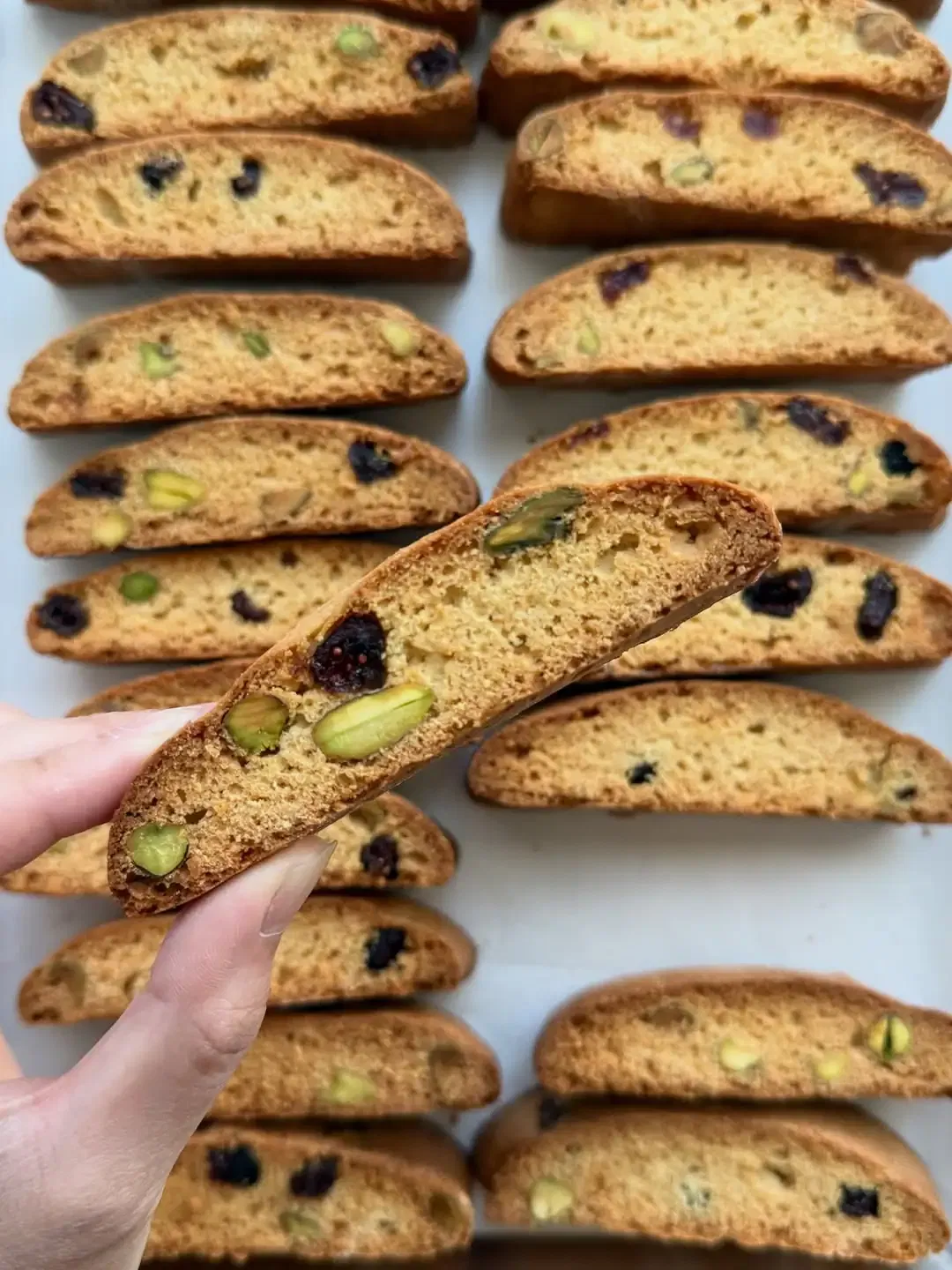 Pistachio Cranberry Biscotti