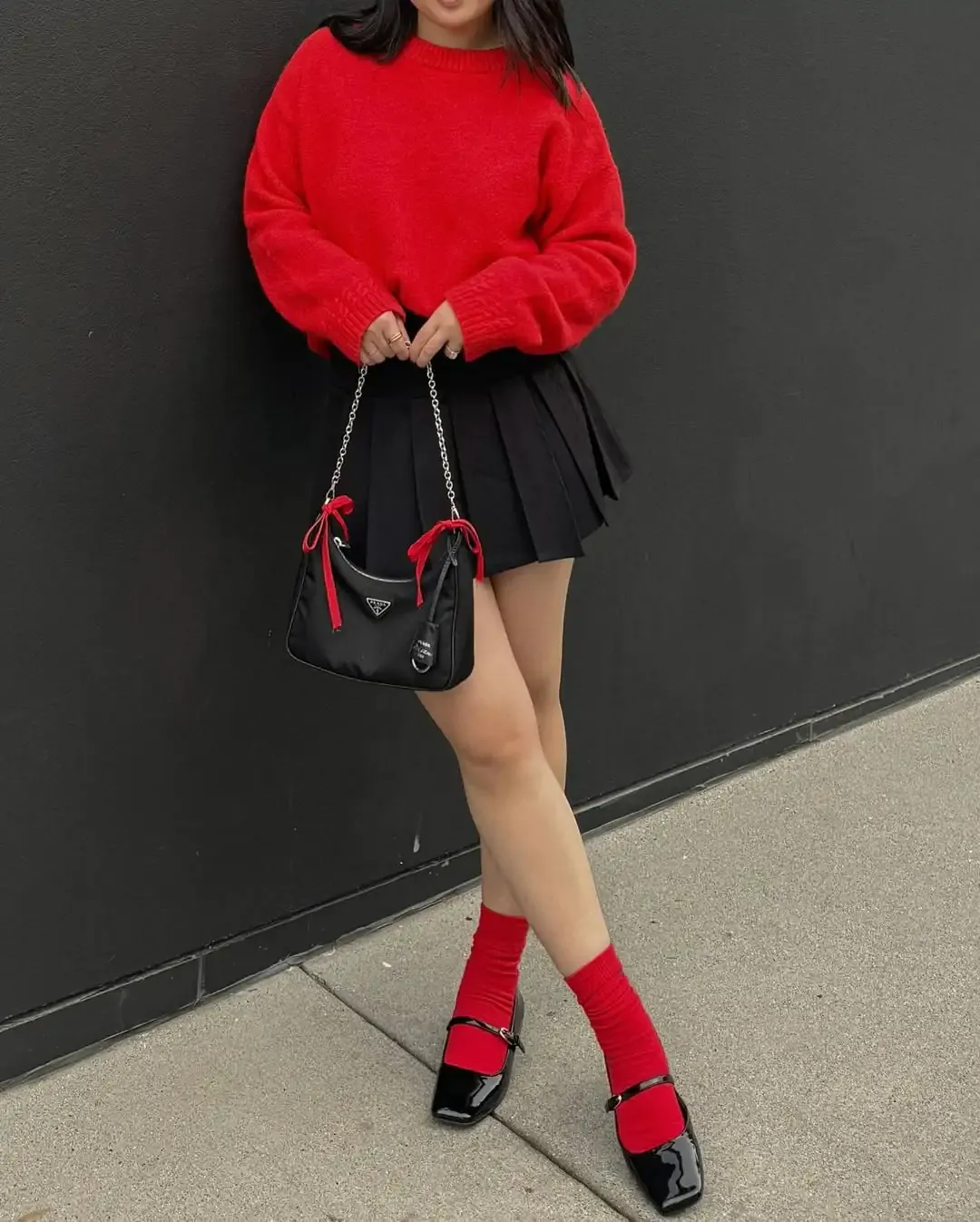 Red Cropped Sweater