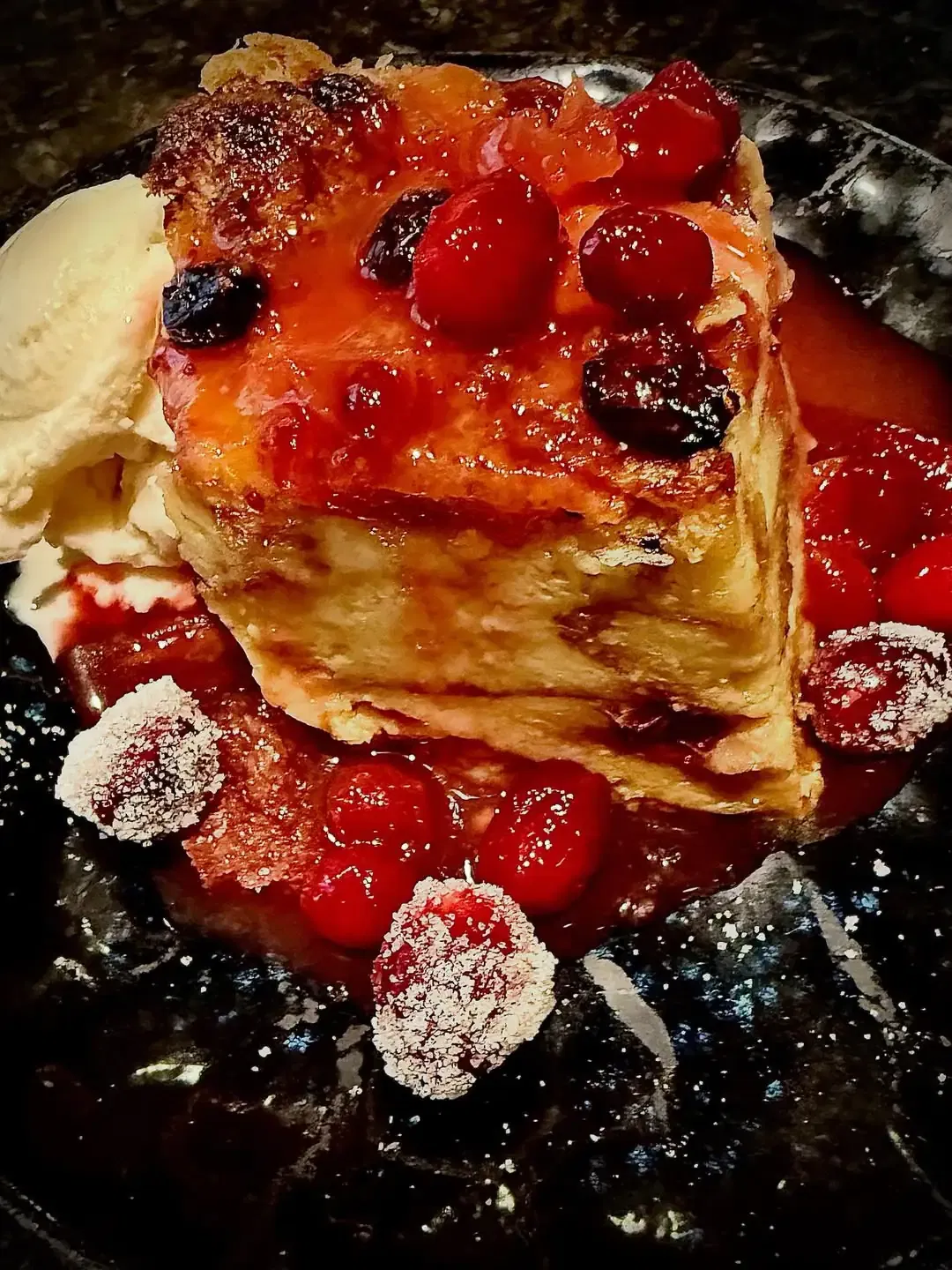 Cranberry Christmas Pudding