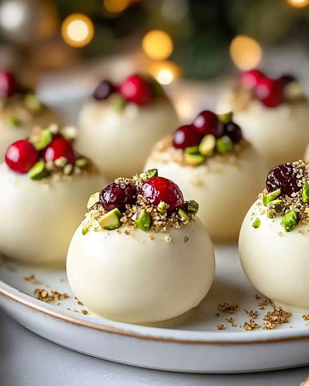 White Chocolate Cranberry Bites