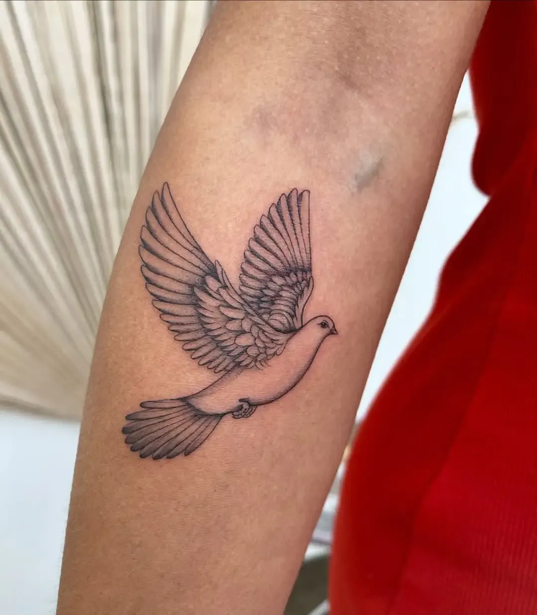 Name with Dove Tattoo