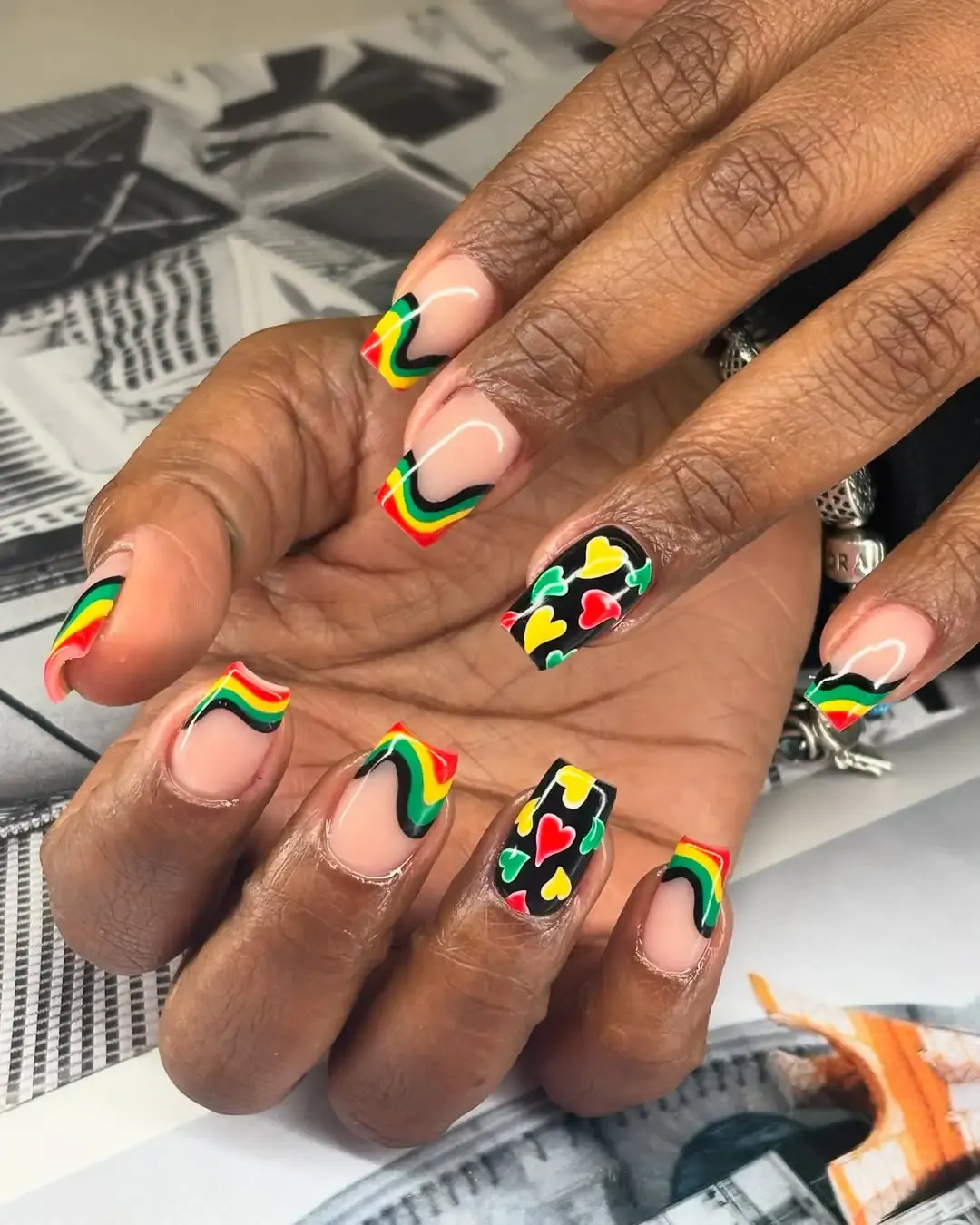 Classic & Color-Focused Juneteenth Nails Ideas