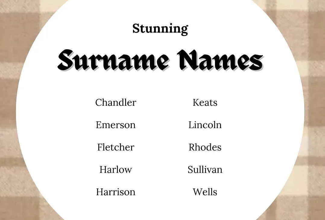 Classic & Timeless Last Name Ideas