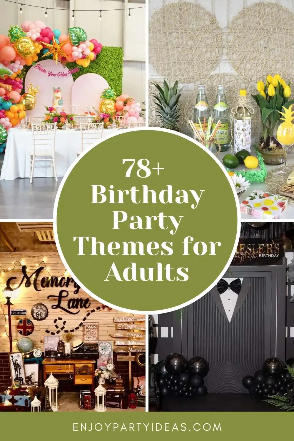 78+ Birthday Party Themes for Adults