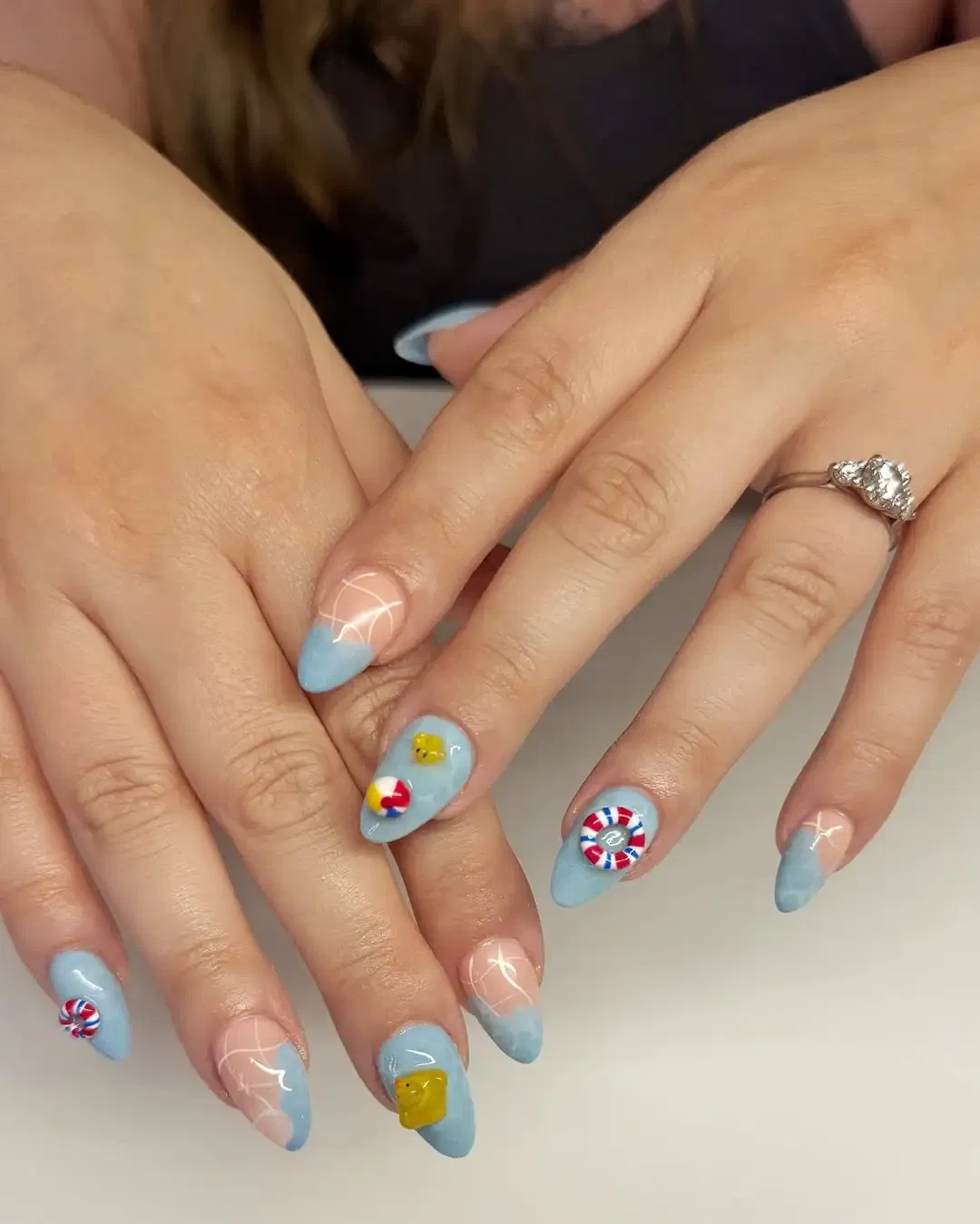 Beach Ball Nails