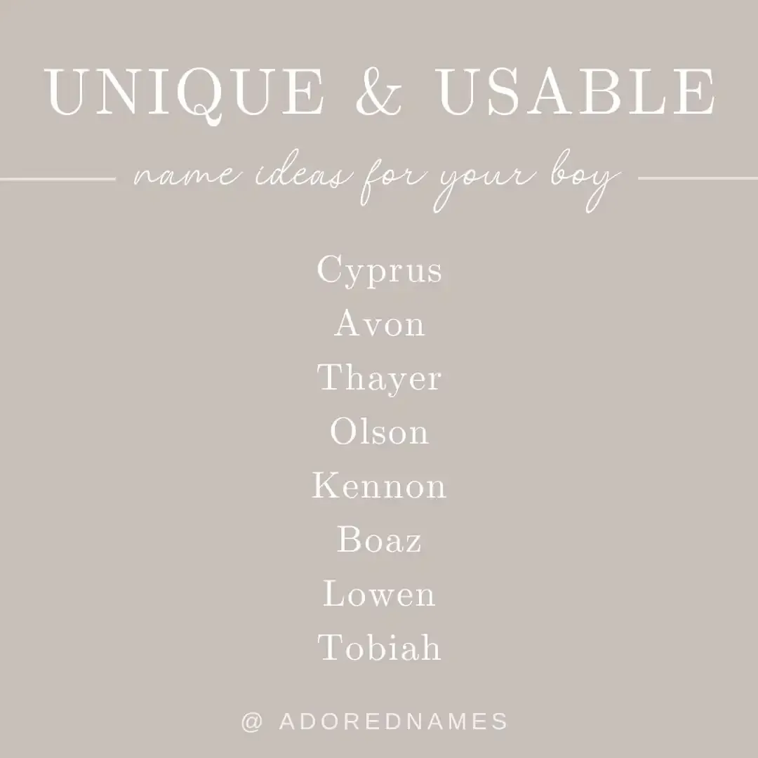 Boy Names Ideas