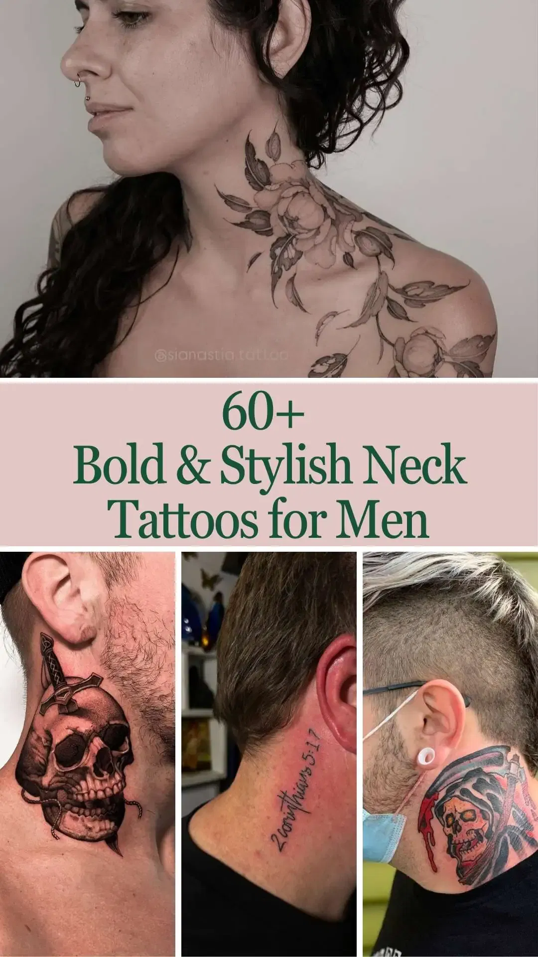 60+ Neck Tattoos for Men