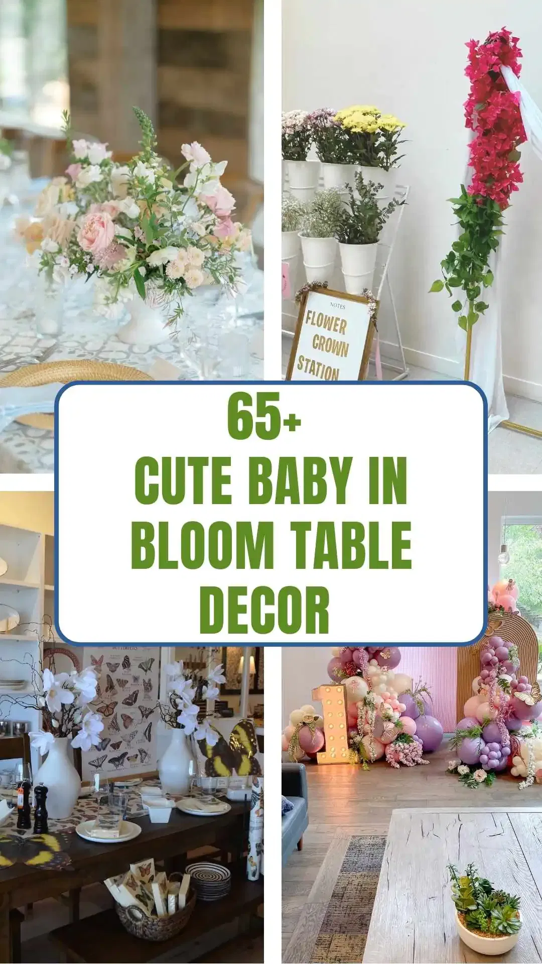 65+ Baby in Bloom Table Decor