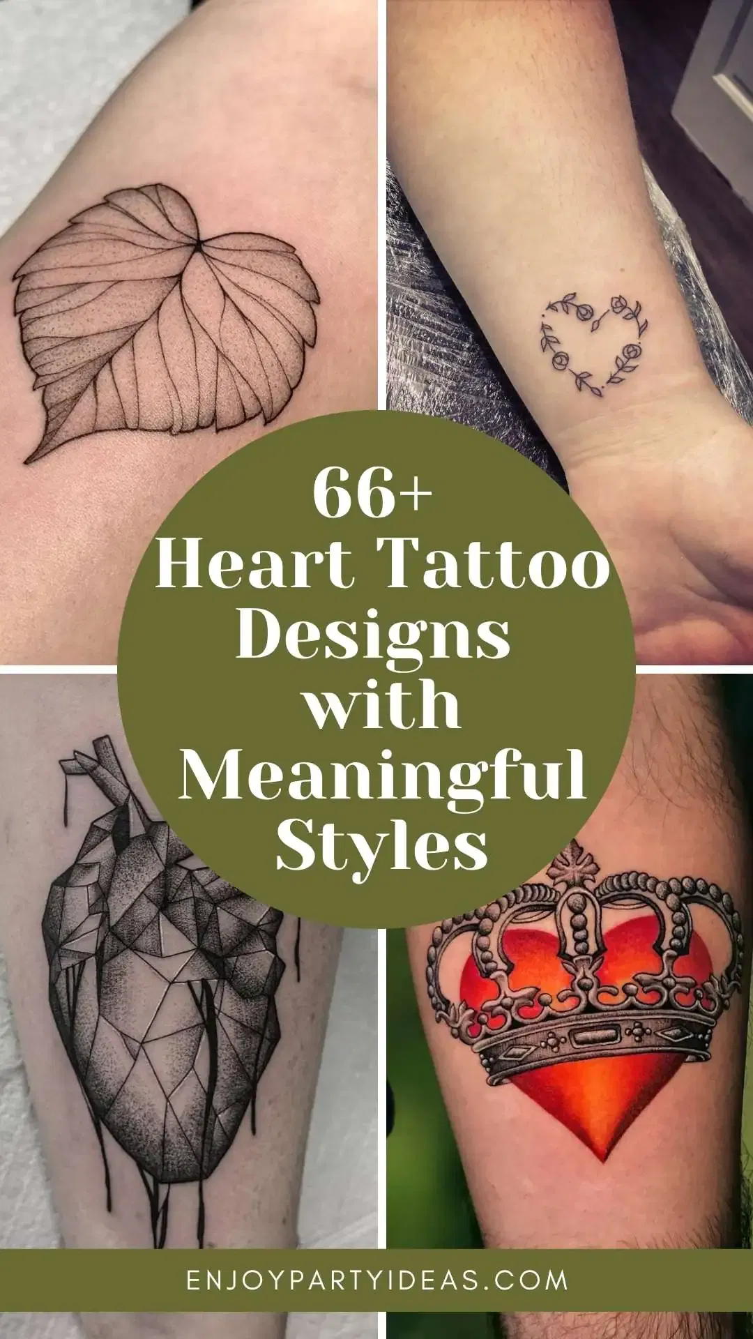 66+ Heart Tattoo Designs with Meaningful Styles