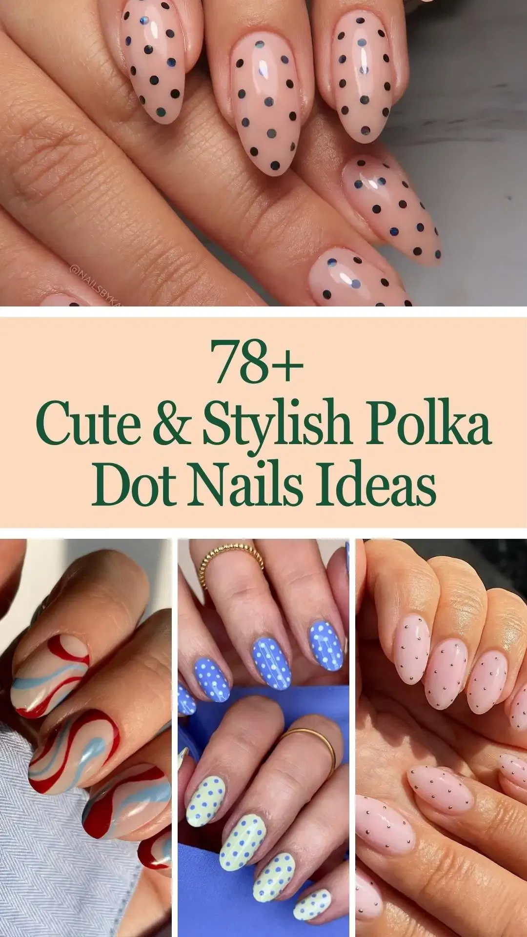 78+ Polka Dot Nails Stylish