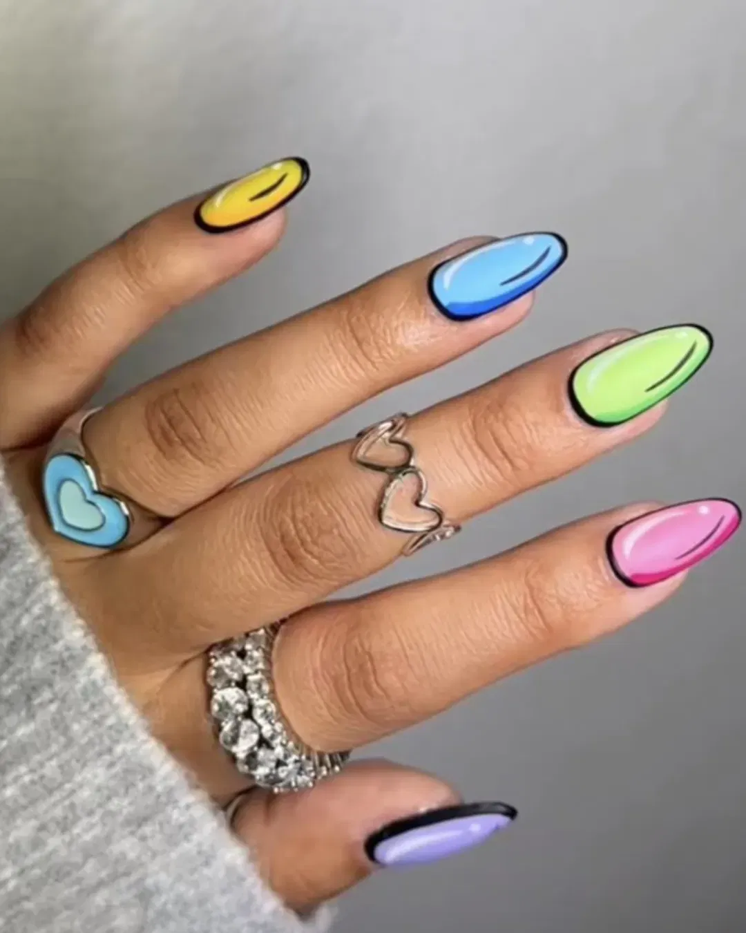 80s Retro Byler Nails