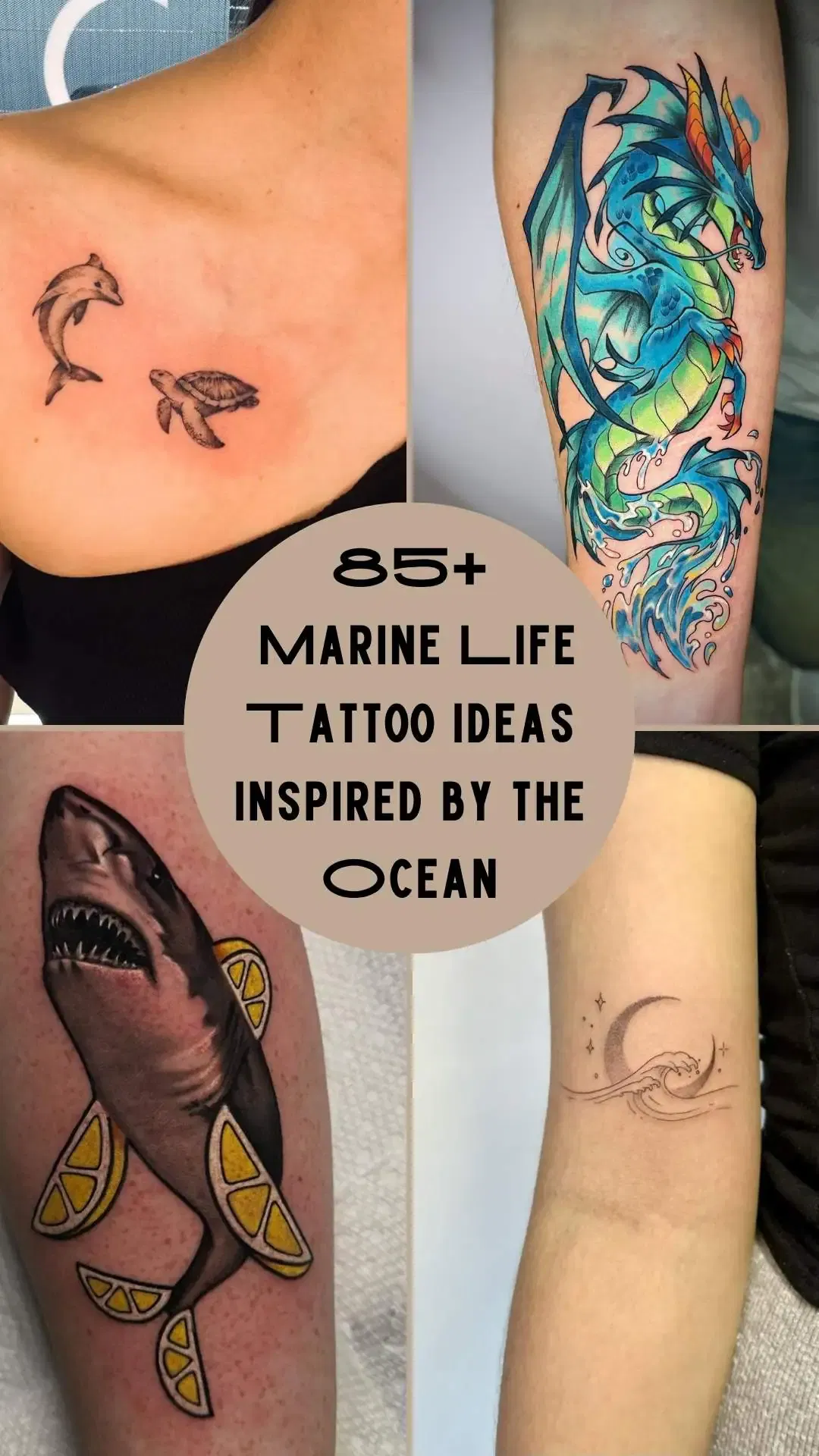 85+ Marine Life Tattoo Ideas Inspired by the Ocean