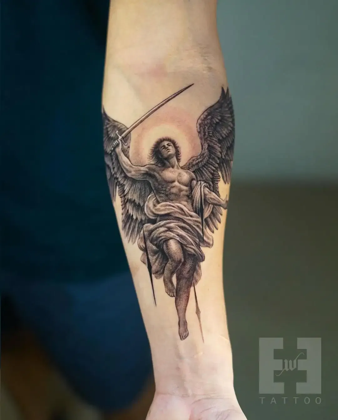 Archangel Michael Guardian Tattoo