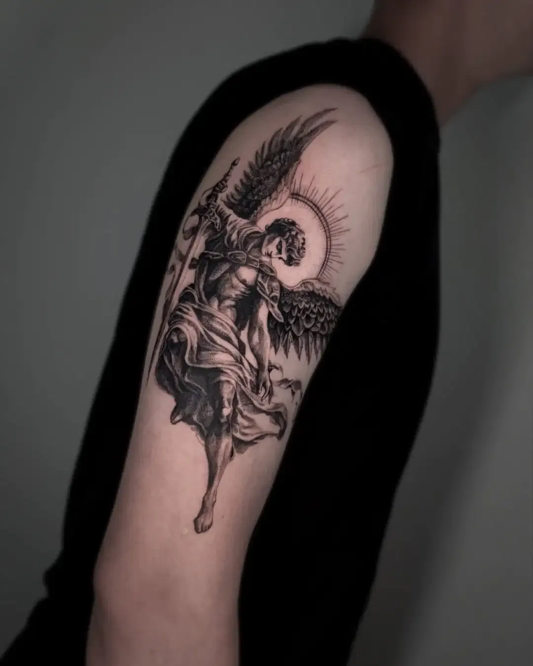 Archangel Michael Wings Only Tattoo