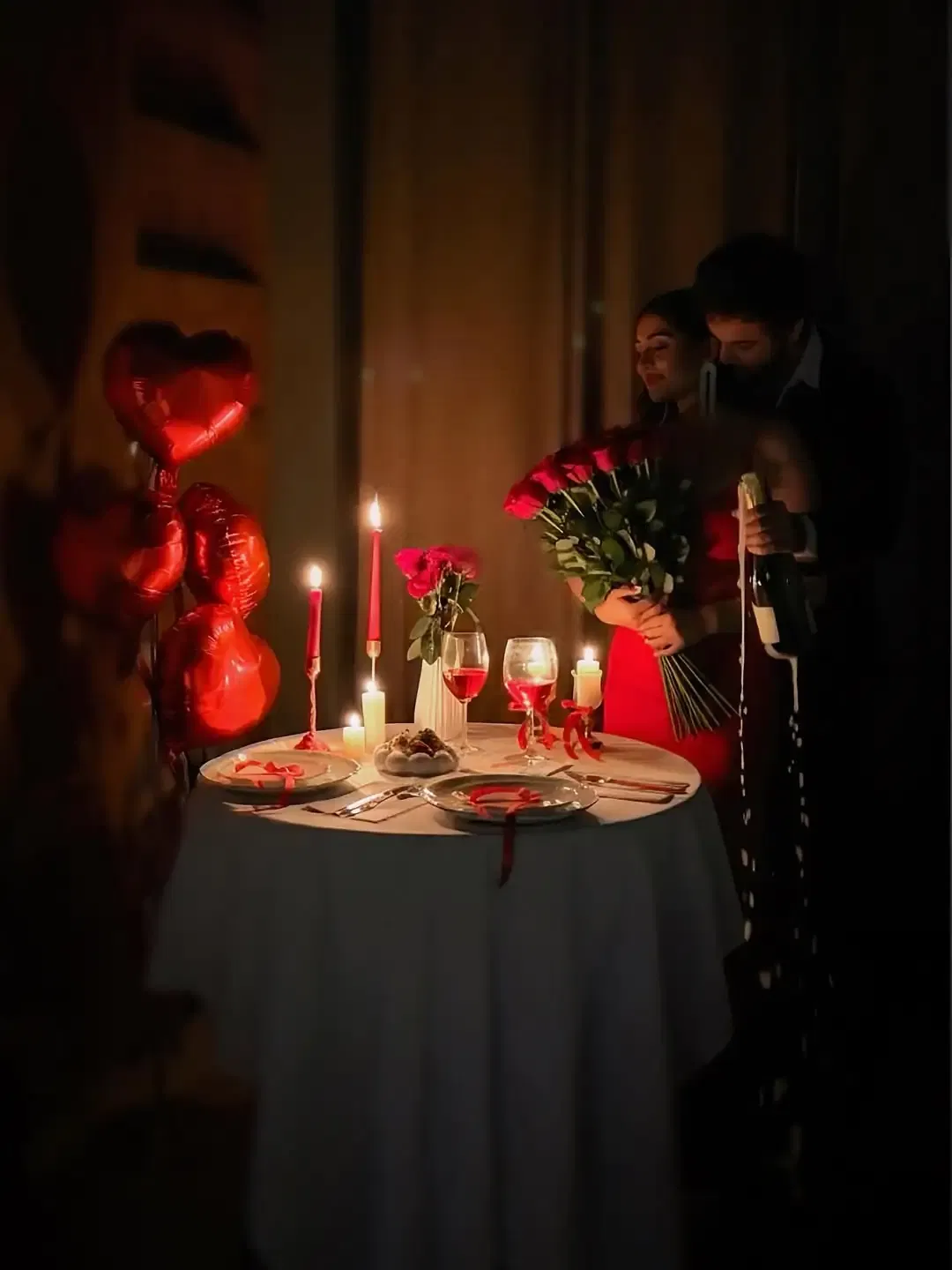 Candlelight Dinner Setup