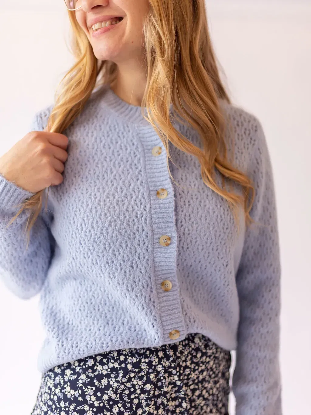 Cardigan with Floral Skirt