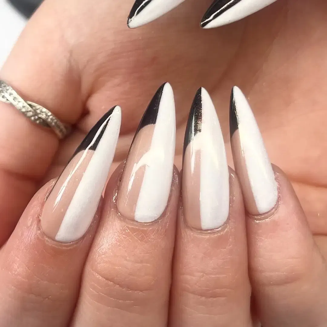 Half-and-Half Nails