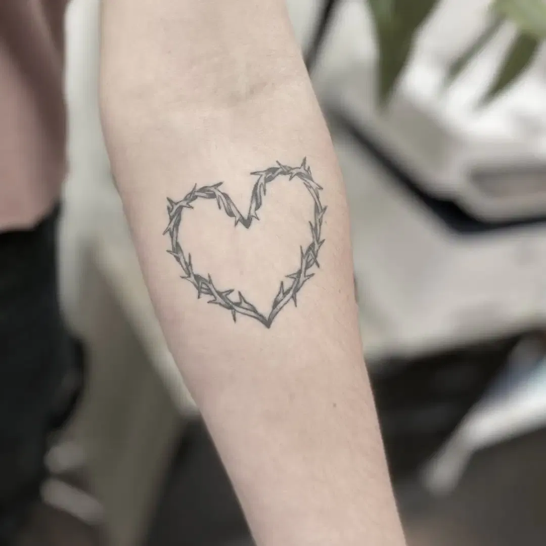 Heart Outline Tattoos